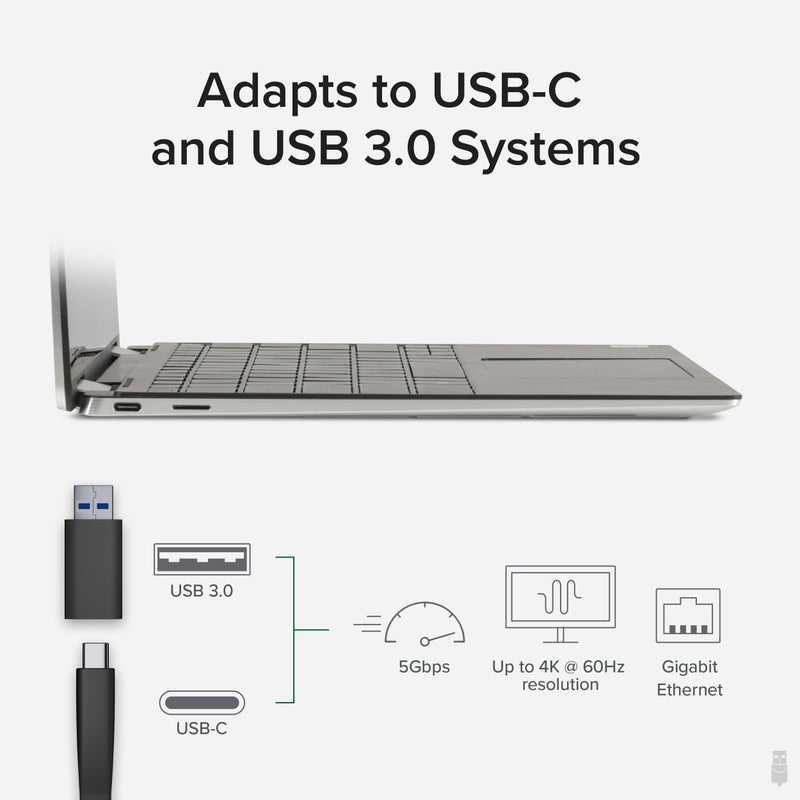 Plugable 4K DisplayPort and HDMI Dual Monitor Adapter for USB 3.0 and USB-C, Compatible with Windows and ChromeOS - Image 5